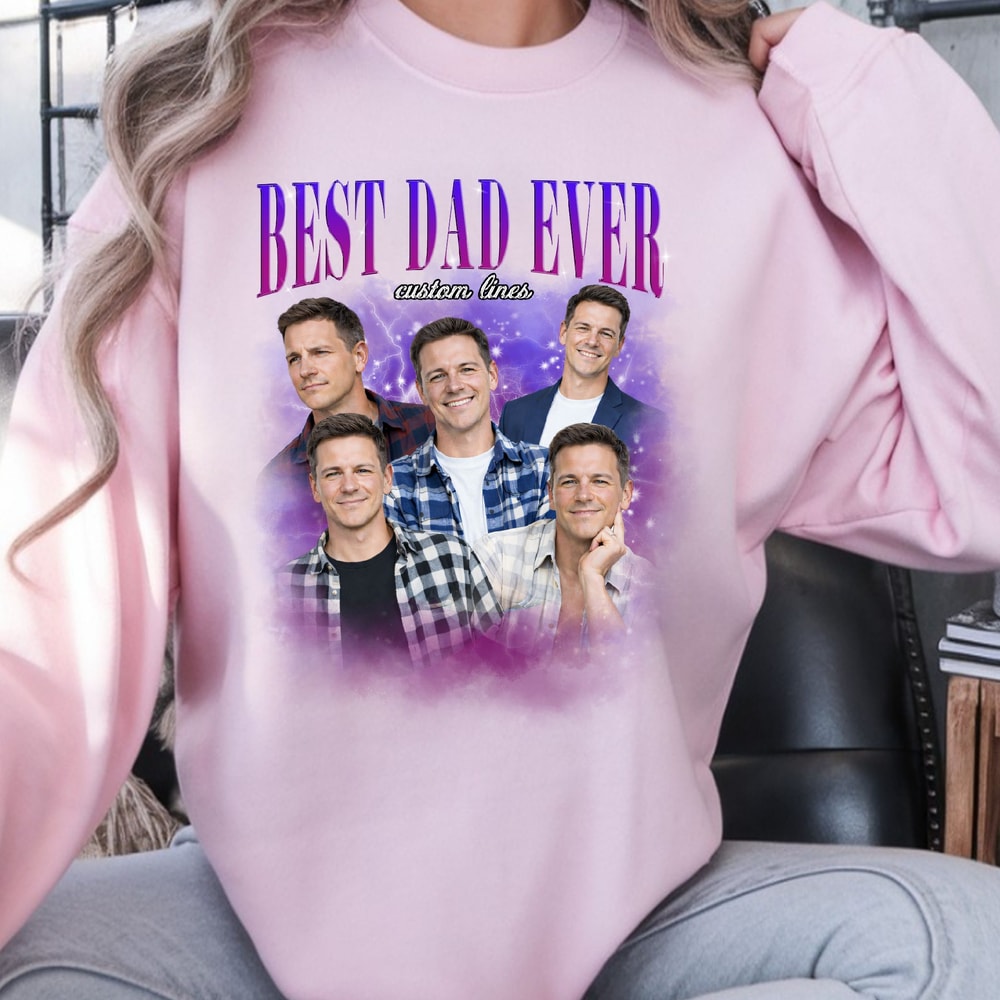 Custom Dad Shirt Best Dad Ever Shirt Personalized Bootleg Tee Fathers Day Gift 0