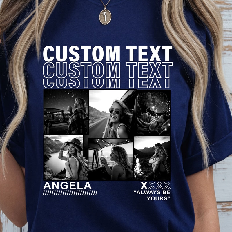 Custom Life Story TShirt Personalized Photo Shirt Unique Story Shirt Gift 0