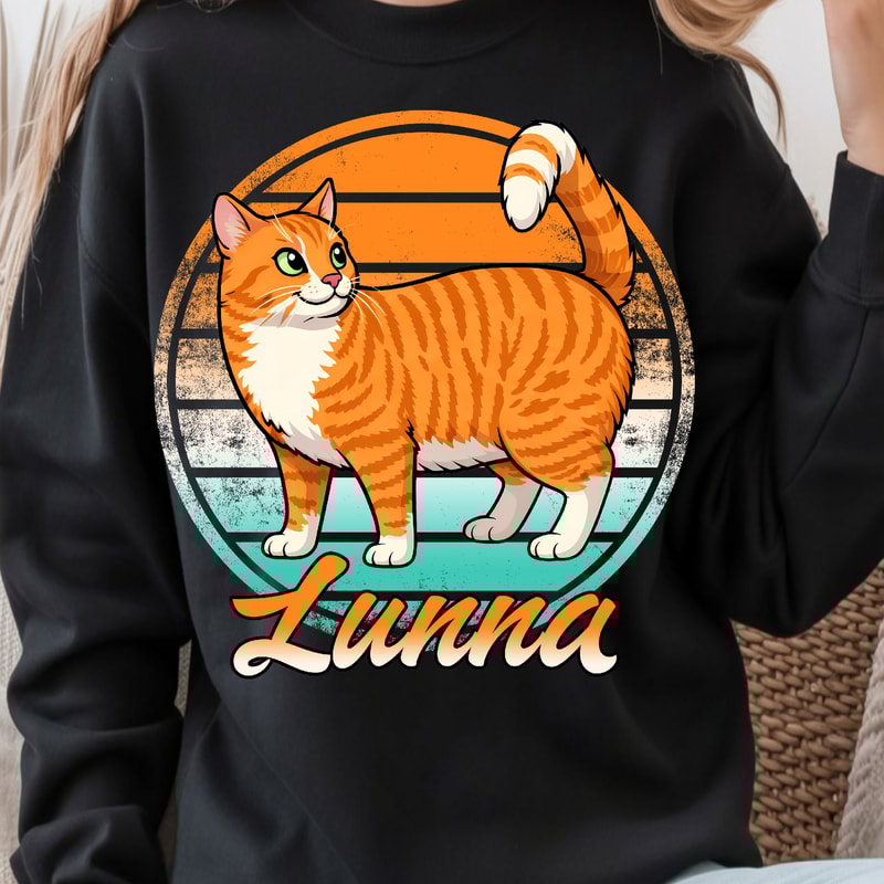 Custom Name Cat TShirt Personalized Pet Shirt Custom Cat Lover Tee 0