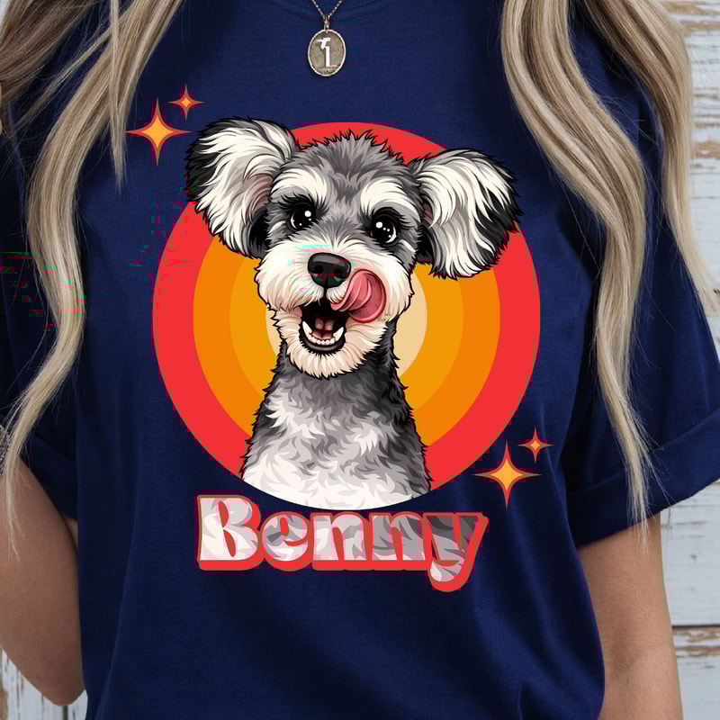 Custom Name Dog TShirt Personalized Pet Shirt Custom Dog Lover Tee 2