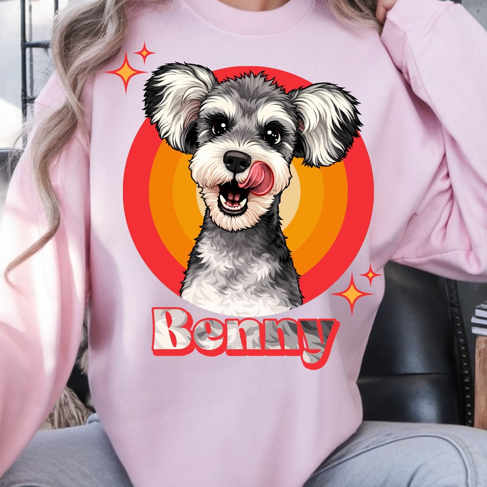 Custom Name Dog TShirt Personalized Pet Shirt Custom Dog Lover Tee 3