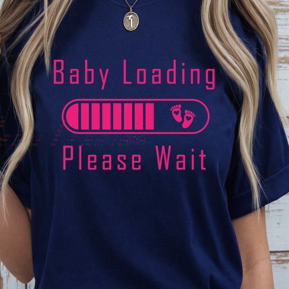 Baby Loading Please Wait Shirt Expecting Mom Shirt Pregnancy Announcement Tee 2