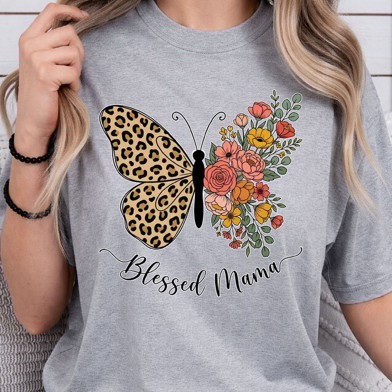 Blessed You Mom Shirt Blessed Mama TShirt Gift For Mom Mothers Day Shirt 4