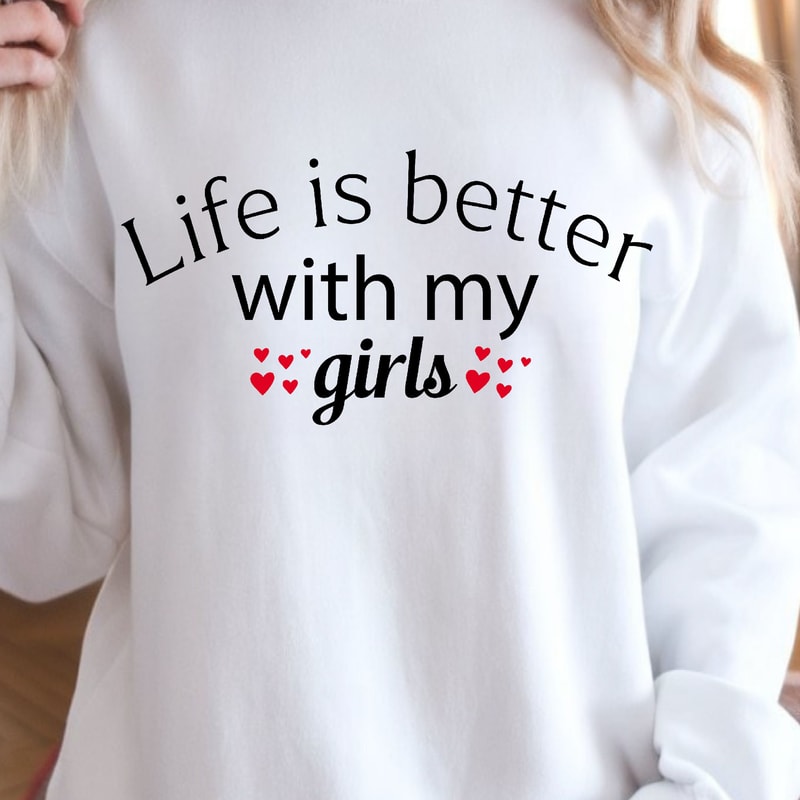 Life Is Better With My Girls Shirt Best Friends TShirt Girls Day Shirt 1