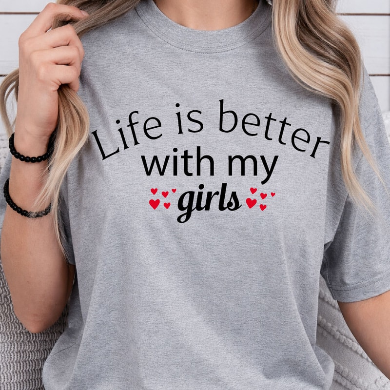 Life Is Better With My Girls Shirt Best Friends TShirt Girls Day Shirt 4