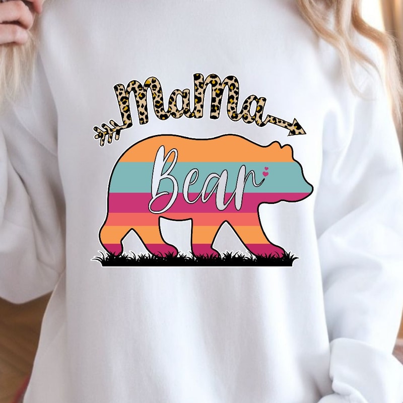 Mama Bear Shirt Mama Bear TShirt Mom Bear Shirt Personalized Mama Tee 0