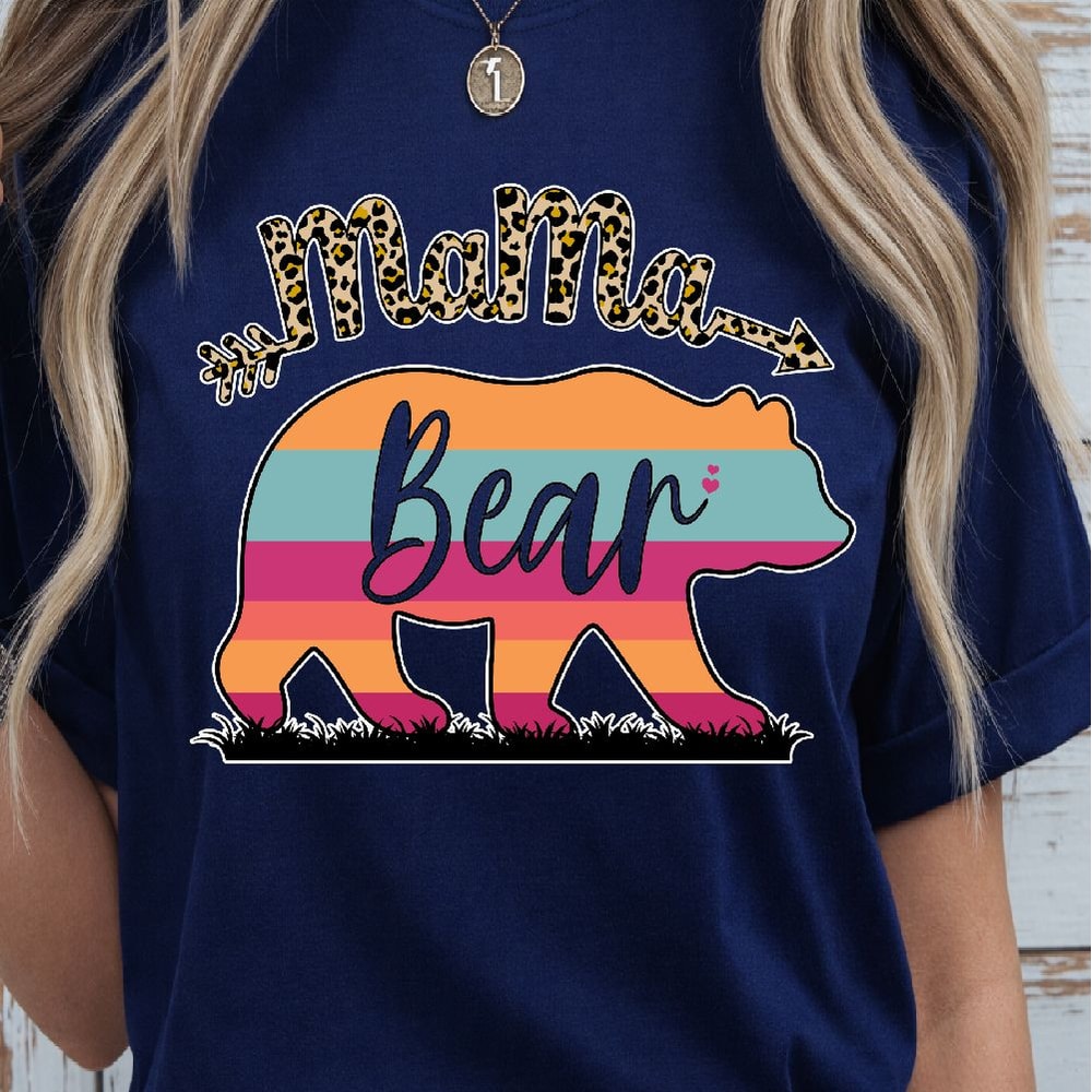 Mama Bear Shirt Mama Bear TShirt Mom Bear Shirt Personalized Mama Tee 1