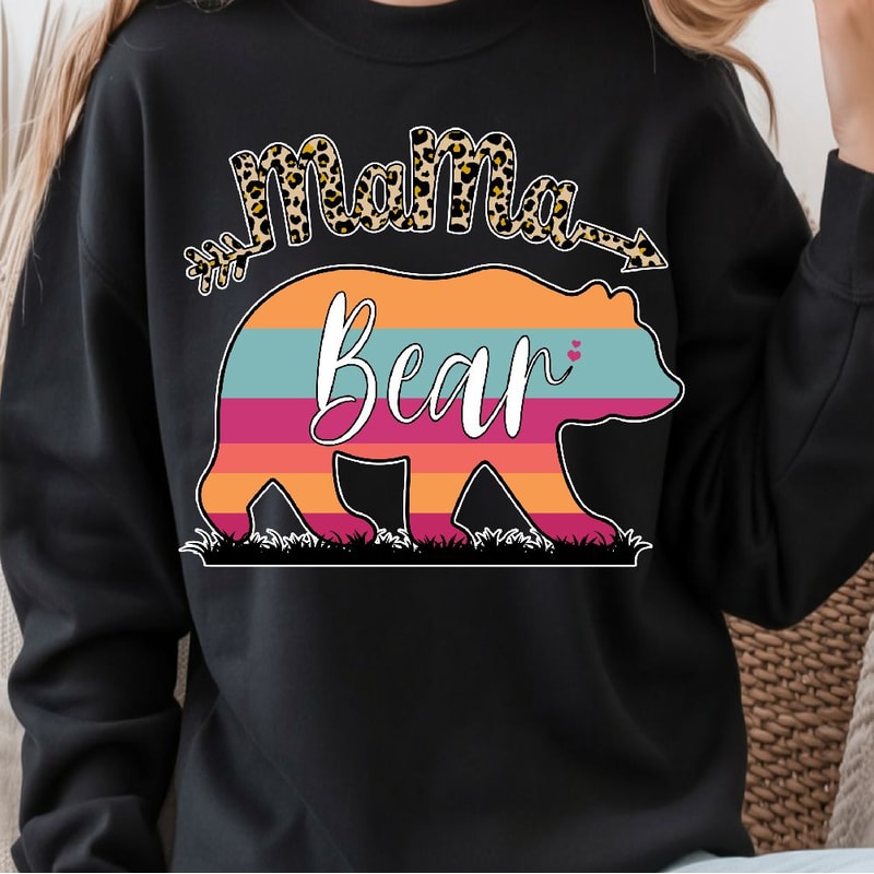 Mama Bear Shirt Mama Bear TShirt Mom Bear Shirt Personalized Mama Tee 2