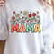 Mama Flower Shirt Floral Mama TShirt Mom Flower Shirt Personalized Mama Tee 1