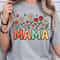 Mama Flower Shirt Floral Mama TShirt Mom Flower Shirt Personalized Mama Tee 4