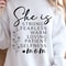 She Is Strong Mom Shirt Empowered Mom TShirt Strong Mom Tee 1