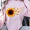 Sunflower Butterfly Shirt Floral Butterfly TShirt Nature Lover Tee 3