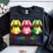 3 Rabbits Happy Easter Shirt Easter Bunny TShirt Cute Easter Tee 3