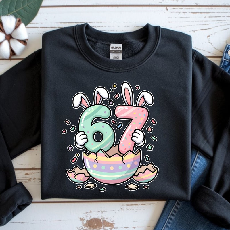 67 Easter Egg Shirt Spring Easter Shirt Holiday Bunny TShirt 2