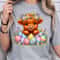 Cute Easter Highland Cow TShirt Happy Easter Tee Easter Cow Shirt 4