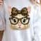 Bunny With Leopard Glasses Shirt Cute Easter Bunny TShirt Fun Animal Tee 0