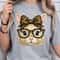 Bunny With Leopard Glasses Shirt Cute Easter Bunny TShirt Fun Animal Tee 4
