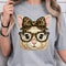 Bunny With Leopard Glasses Shirt Cute Easter Bunny TShirt Fun Animal Tee 4