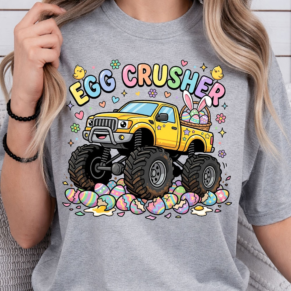 Egg Crusher Shirt Funny Easter Egg TShirt Humorous Holiday Tee 1
