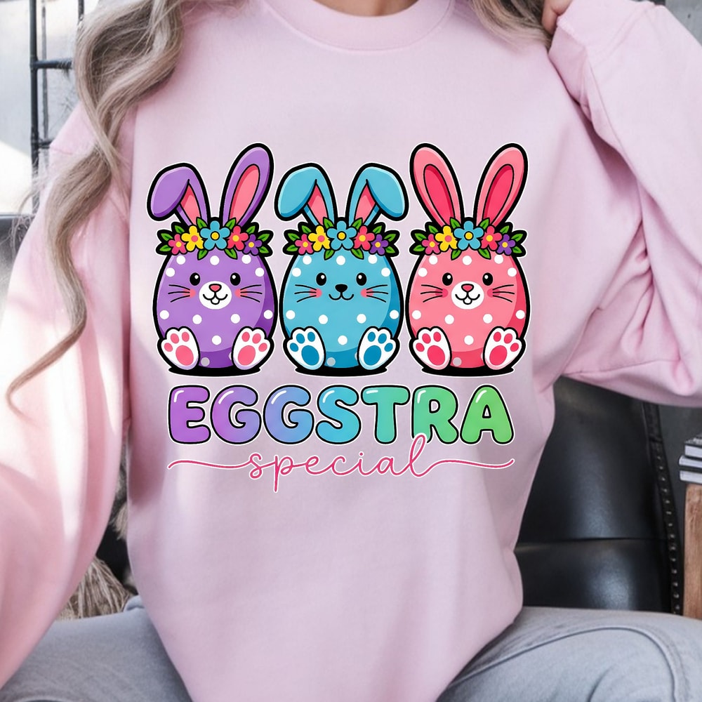 Eggstra Special Shirt Cute Easter TShirt Funny Easter Egg Tee 3