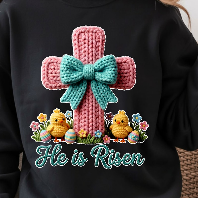 He Is Risen Shirt Easter Christian TShirt Resurrection Sunday Tee 1