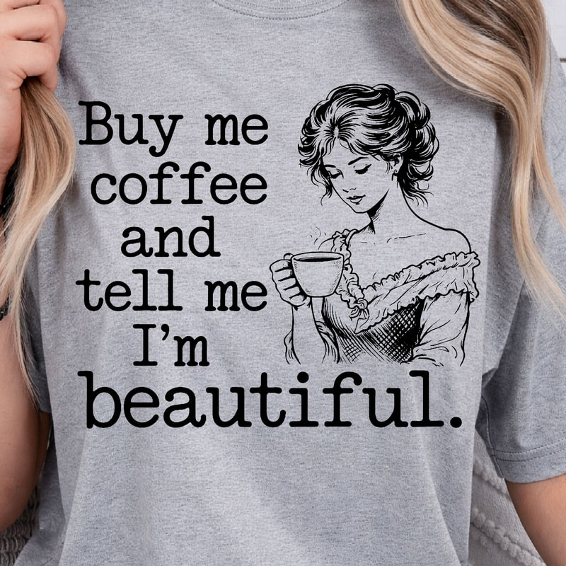 Buy Me Coffee Shirt Coffee Lover TShirt Morning Coffee Tee 4