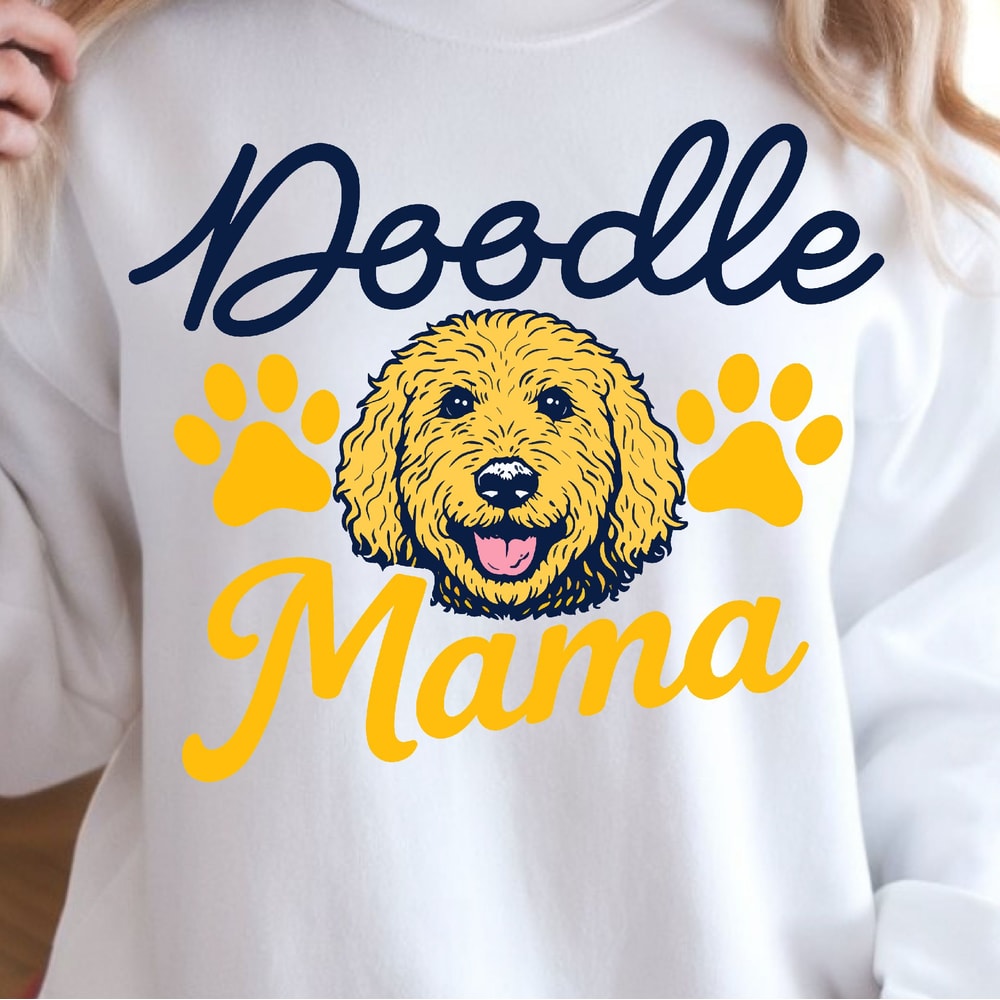 Doodle Mom Shirt Funny Dog Mom TShirt Cute Doodle Lover Tee 0