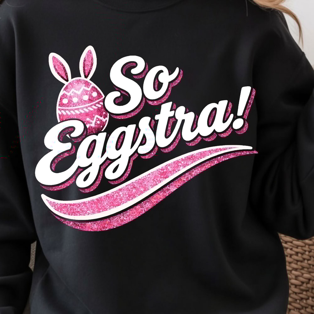 So Eggstra Shirt Funny Easter TShirt Easter Egg Humor Tee 1