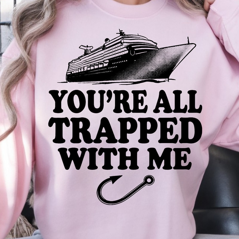 Youre All Trapped With Me Shirt Funny TShirt Horror Movie Quote Tee 1