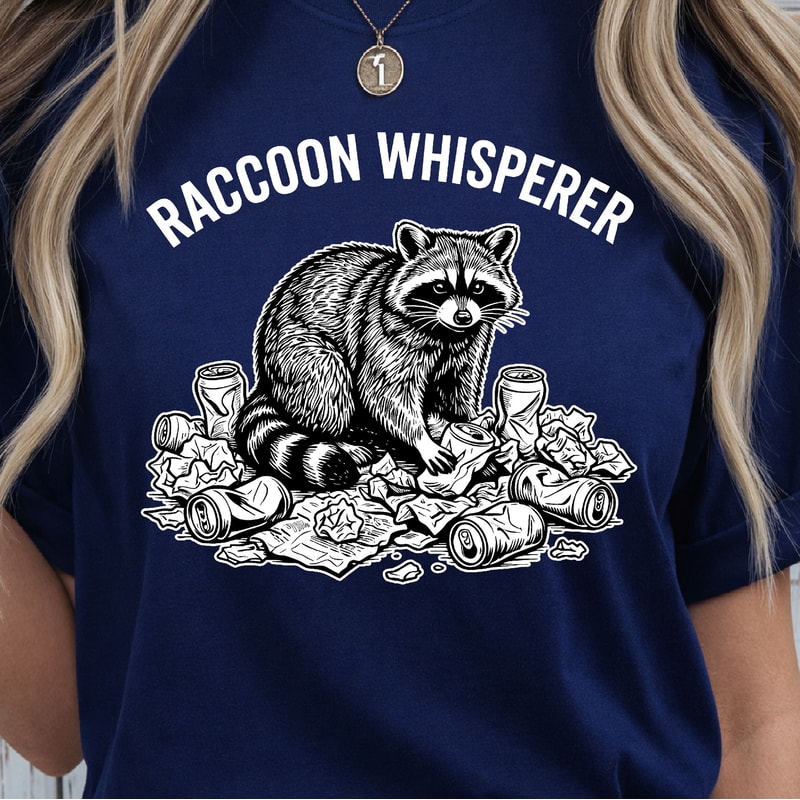 Raccoon Whisperer Shirt Funny Raccoon Lover TShirt Animal Humor Tee 3