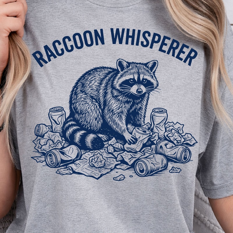 Raccoon Whisperer Shirt Funny Raccoon Lover TShirt Animal Humor Tee 1