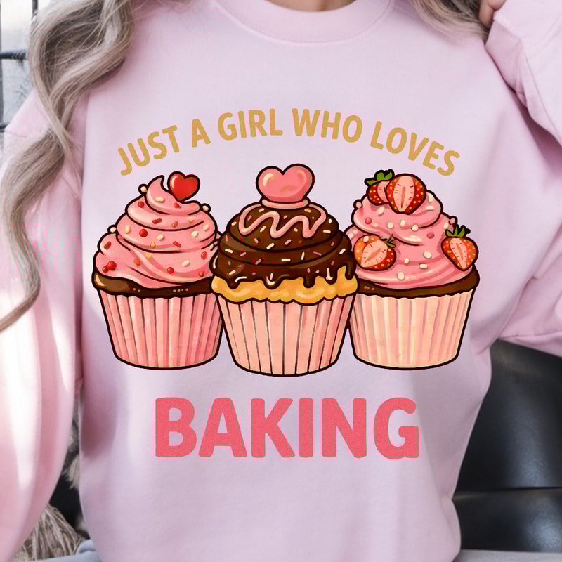 Just A Girl Who Loves Baking Shirt Baking Lover TShirt Cute Baker Tee 1