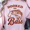 Hooked On Bass Shirt Fishing Lover TShirt Bass Fishing Tee 2