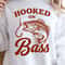 Hooked On Bass Shirt Fishing Lover TShirt Bass Fishing Tee 4