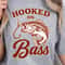 Hooked On Bass Shirt Fishing Lover TShirt Bass Fishing Tee 0