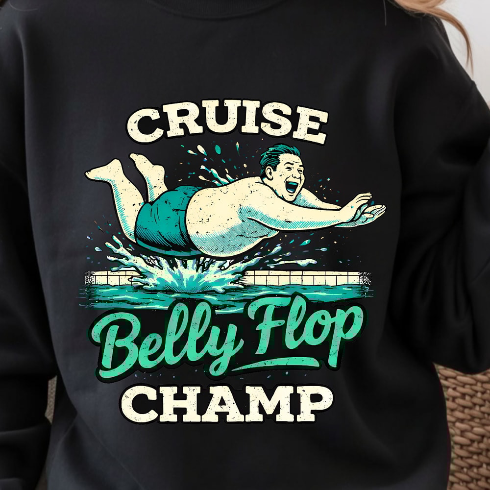 Cruise Belly Flop Champ Shirt Funny Cruise TShirt Vacation Humor Tee 3