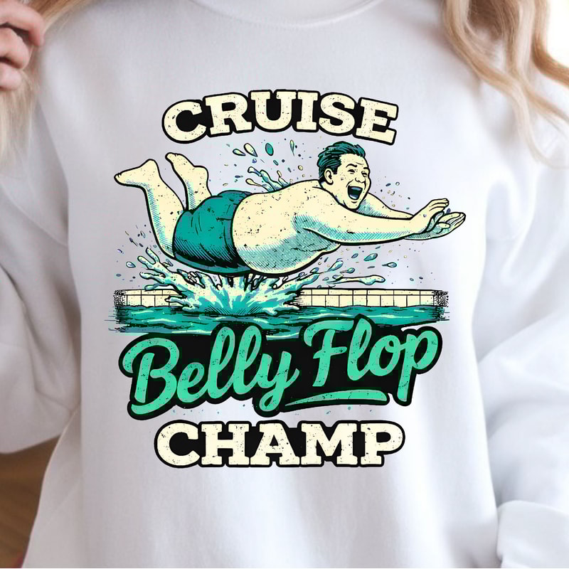 Cruise Belly Flop Champ Shirt Funny Cruise TShirt Vacation Humor Tee 1