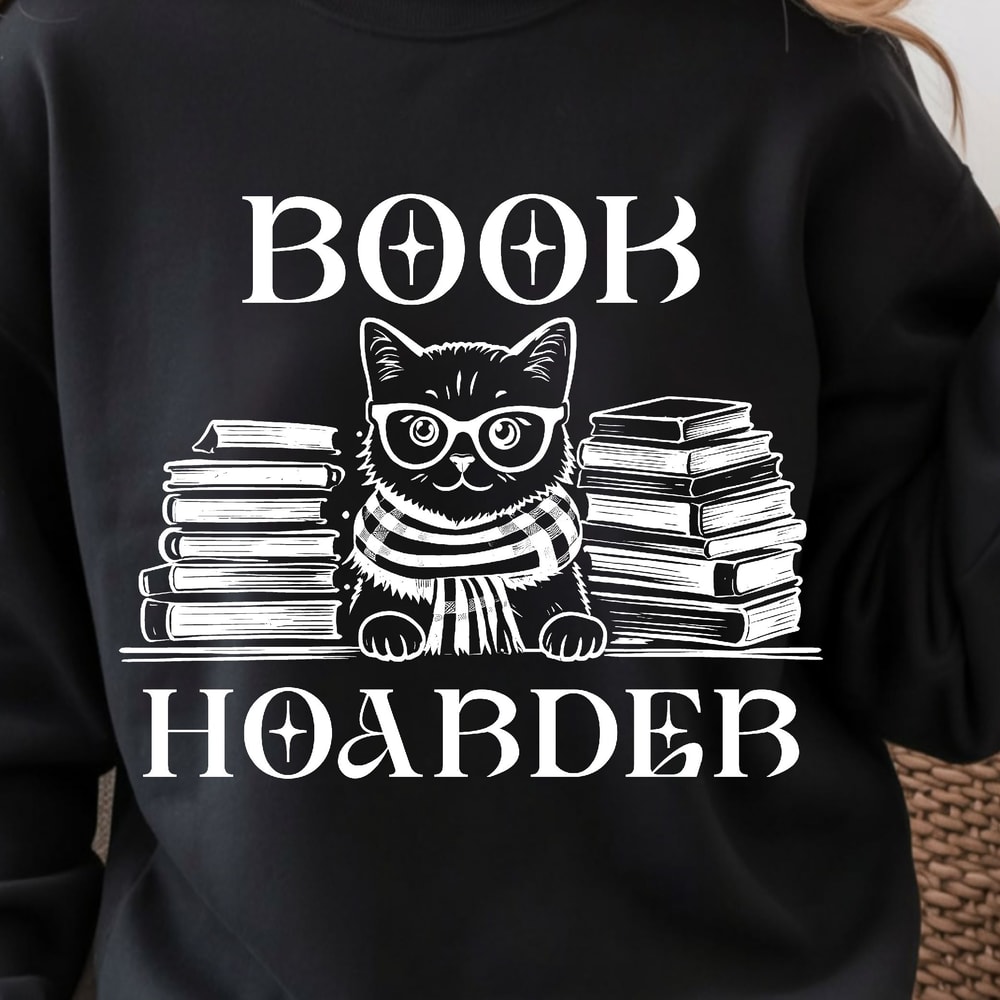 Book Hoarder Shirt Funny Book Lover TShirt Reading Addict Tee 1