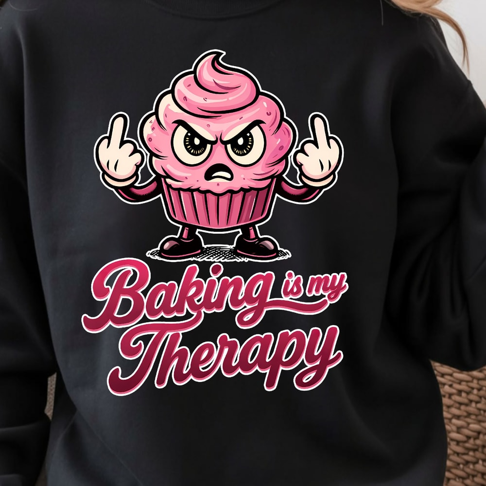 Baking Is My Therapy Shirt Funny Baking TShirt Baking Lover Tee 1