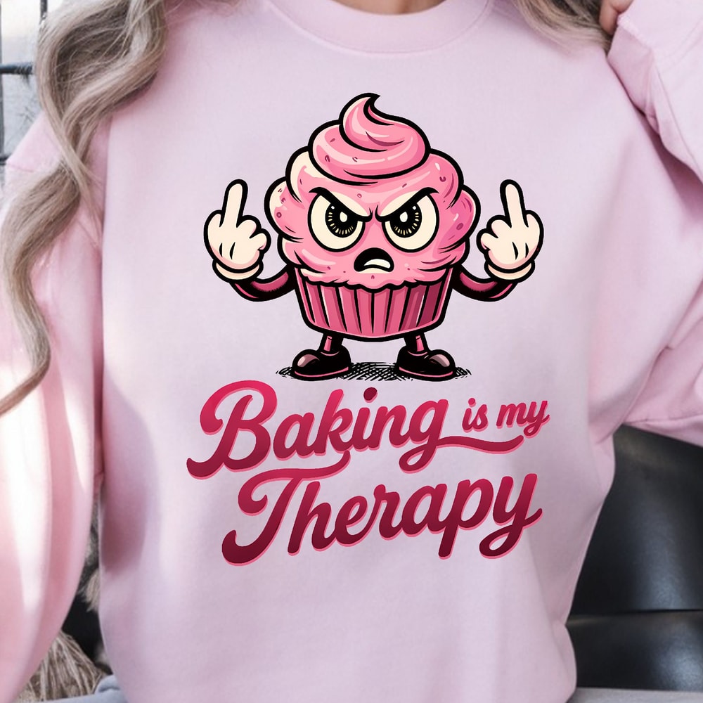 Baking Is My Therapy Shirt Funny Baking TShirt Baking Lover Tee 2