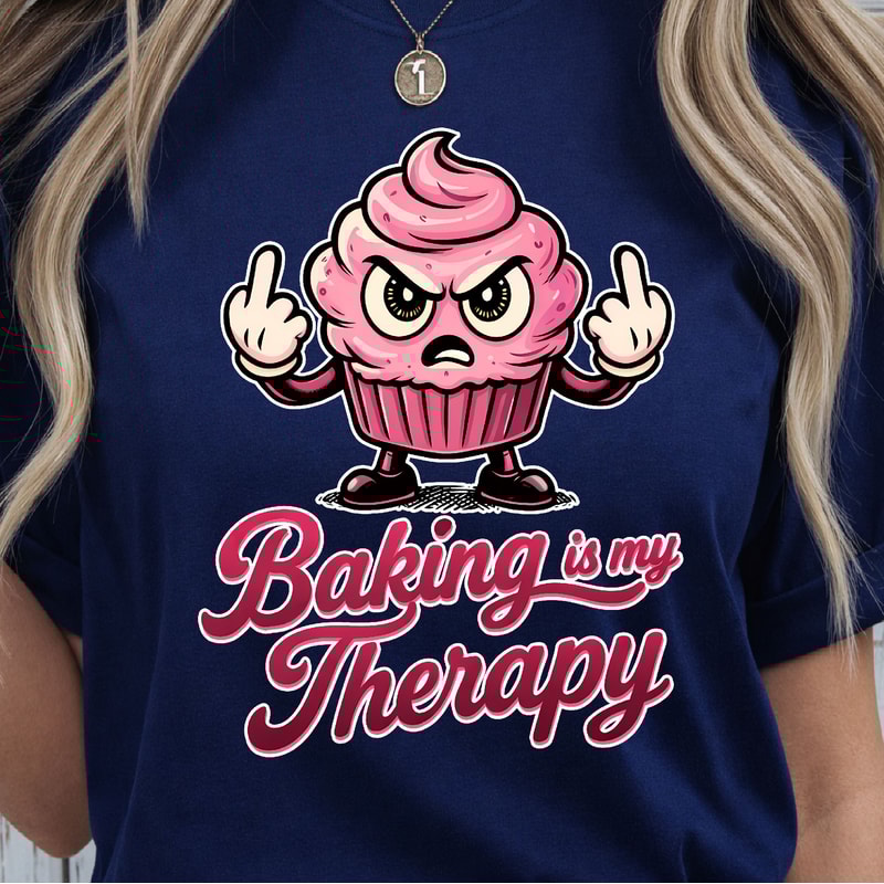 Baking Is My Therapy Shirt Funny Baking TShirt Baking Lover Tee 4