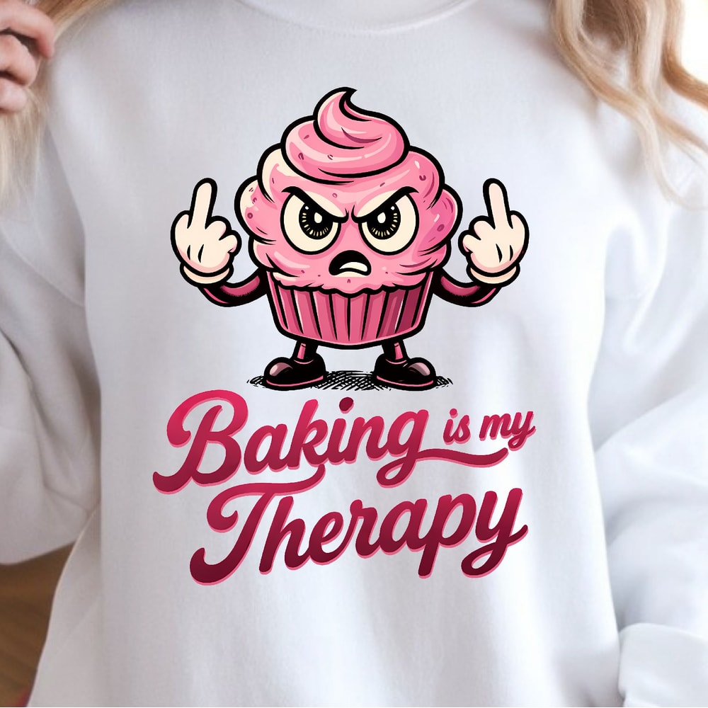 Baking Is My Therapy Shirt Funny Baking TShirt Baking Lover Tee 0