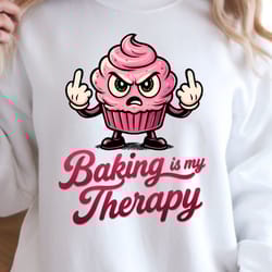 baking is my therapy shirt, funny baking t-shirt, baking lover tee