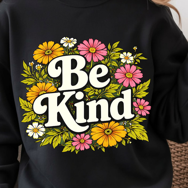 Be Kind Shirt Motivational Quote TShirt Positive Vibes Tee 1