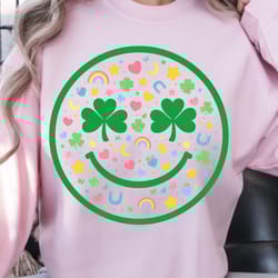 st. patrick's smile emoji shirt, funny st. patrick's day t-shirt, shamrock tee