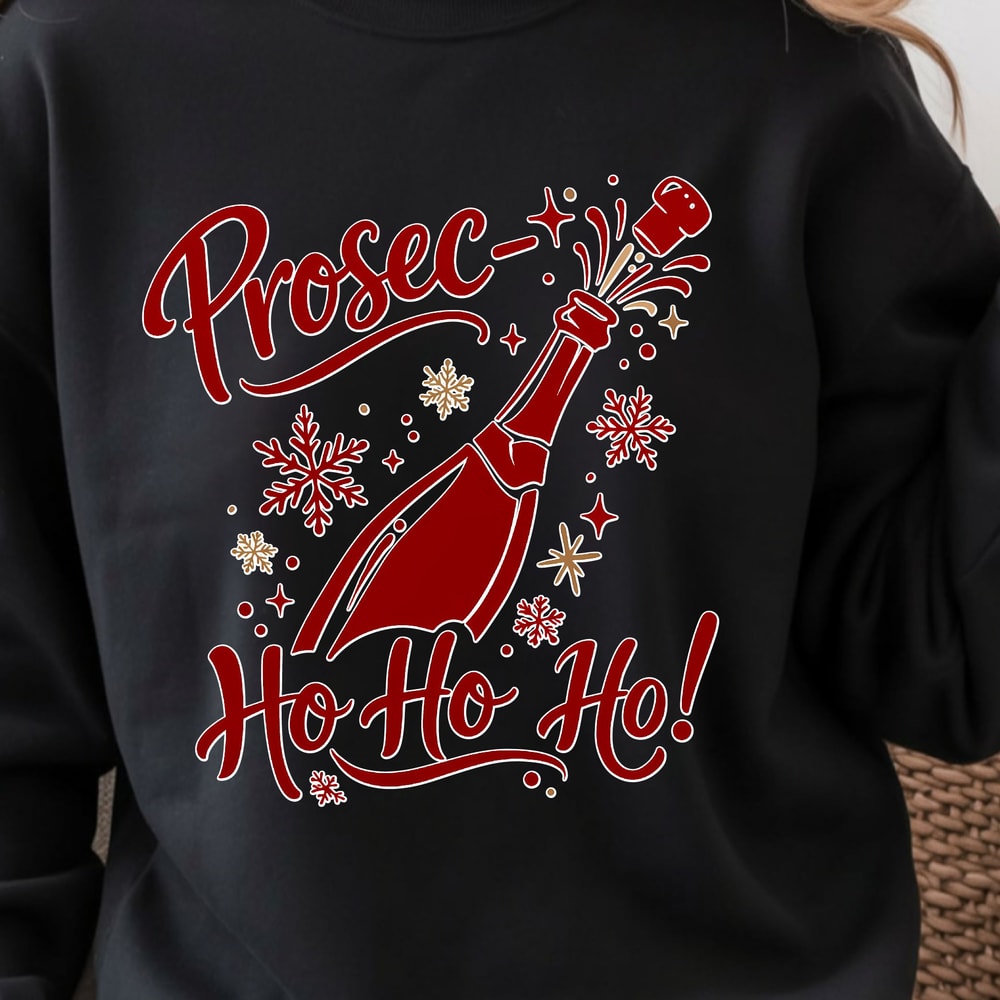 Prosec Ho Ho Ho Shirt Funny Christmas TShirt Holiday Prosecco Tee 1