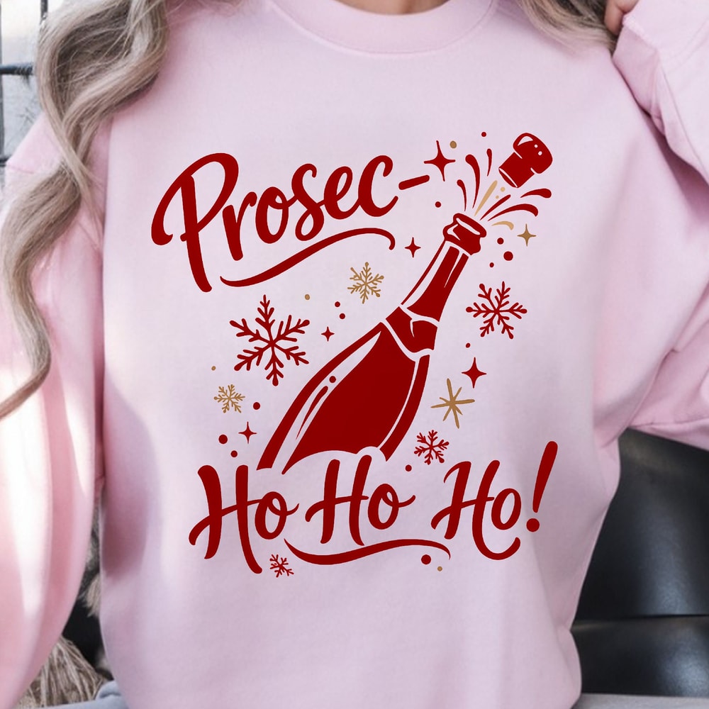 Prosec Ho Ho Ho Shirt Funny Christmas TShirt Holiday Prosecco Tee 2