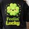 Feeelin Lucky White Shirt St Patricks Day TShirt Lucky Vibes Tee 3