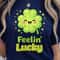 Feeelin Lucky White Shirt St Patricks Day TShirt Lucky Vibes Tee 2