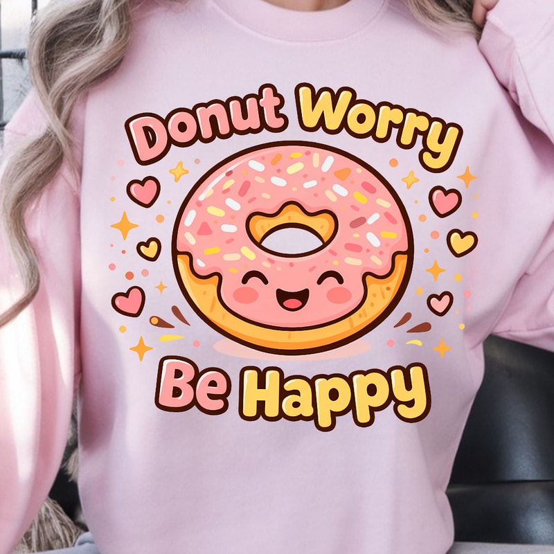 Donut Worry Shirt Funny Donut Lover TShirt Sweet Treat Tee 2